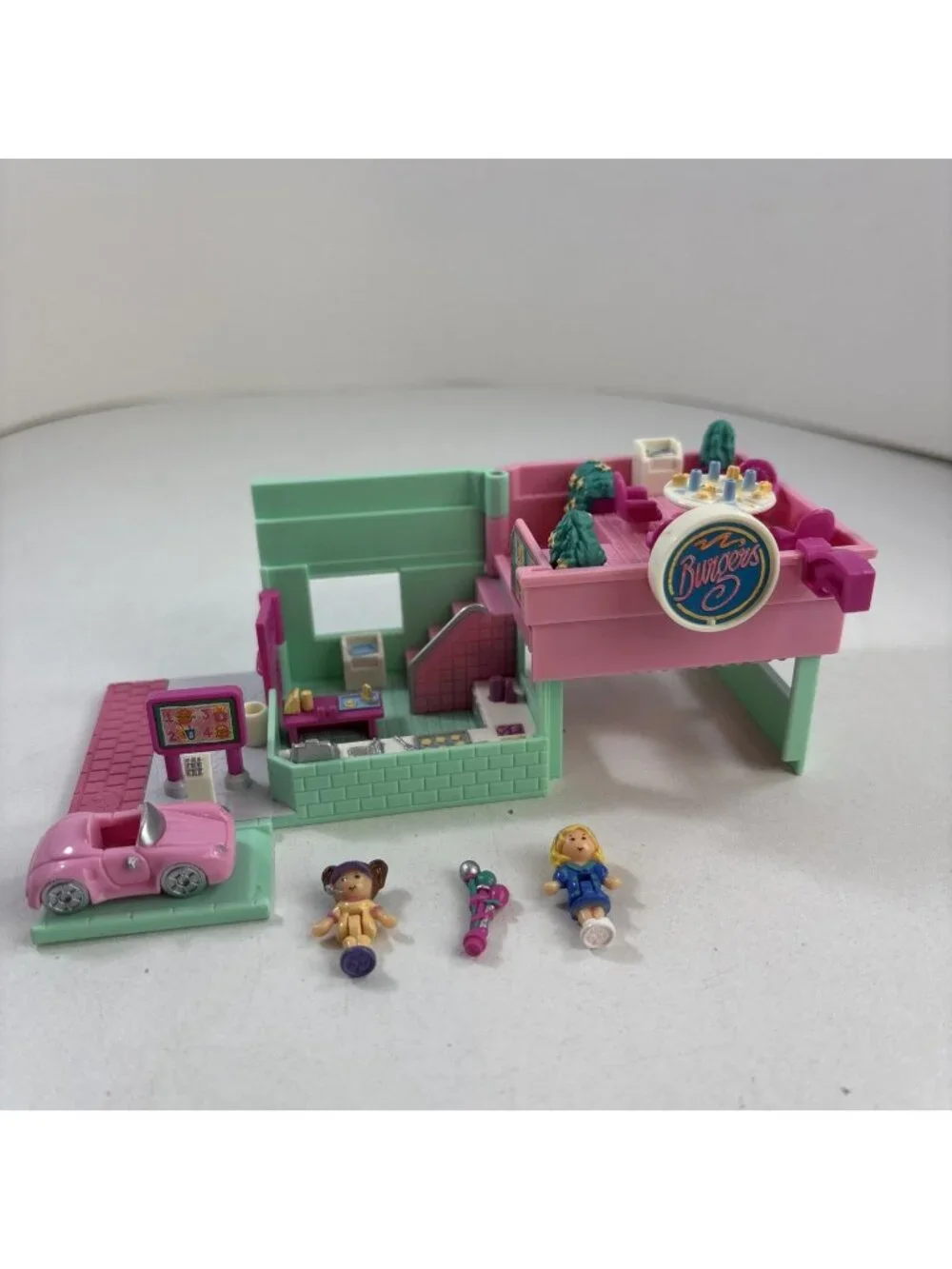 POLLY POCKET 1994 Drive Thru Burger Stand COMPLETE